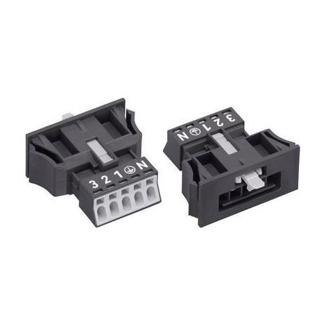 WAGO 890-715 M LE CONECTOR DE CORRIENTE DERECHO NÚMERO DE P LES: 5 16 A NEGRO 1 PZA(S)