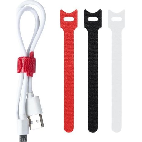 Lot de 100 attaches de câble de 15 cm (6 pouces) réutilisables et multifonctionnelles, avec système de gestion des câbles ajustable, disponibles en 5 couleurs. (1/5)