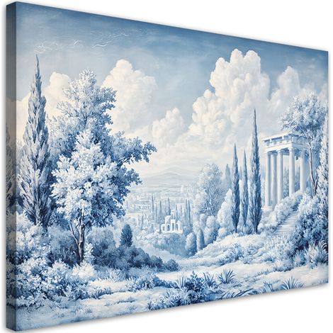 Tableau déco Paysage antique Bleu 60x40 (1/5)