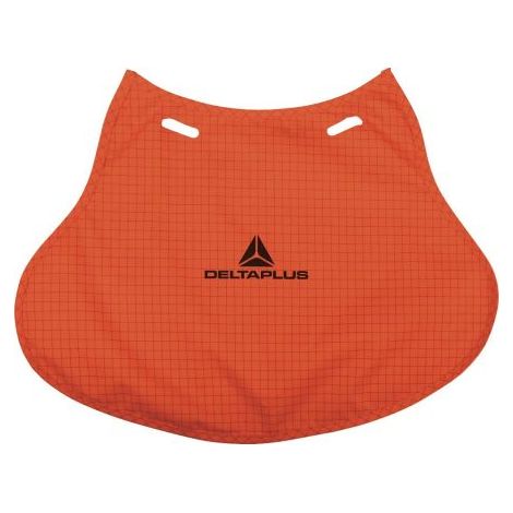 Protège-nuque pour casque de sécurité Orange Delta Plus en Polyester, Polyuréthane ( Prix pour 1 ) (1/2)
