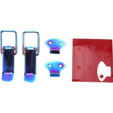 Verrou de sécurité universel pour voiture camion crochet verrou rapide petit bleu (1/5)