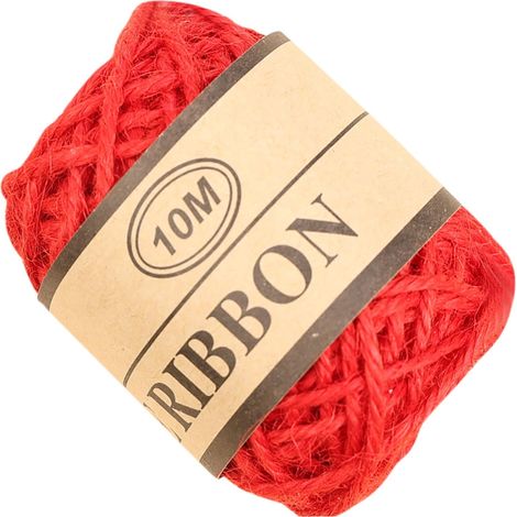Corde En Jute - 10 M - Diamètre 1,5 Mm - Pour Artisanat Diy Décoration Festive Et Emballage Cadeaux