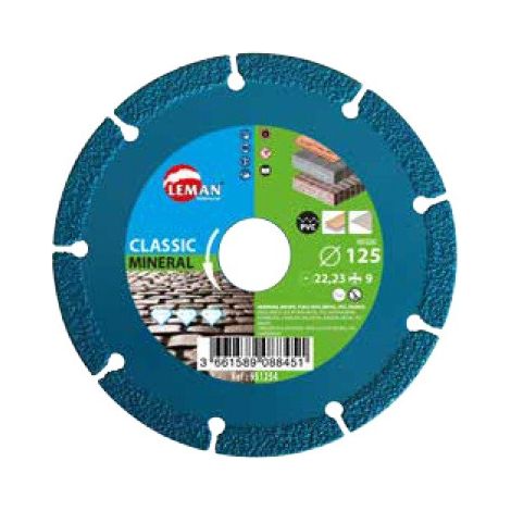 DISQUE DIAMANT MULTI USAGE 125X22.23 - 951254 - LEMAN (1/3)