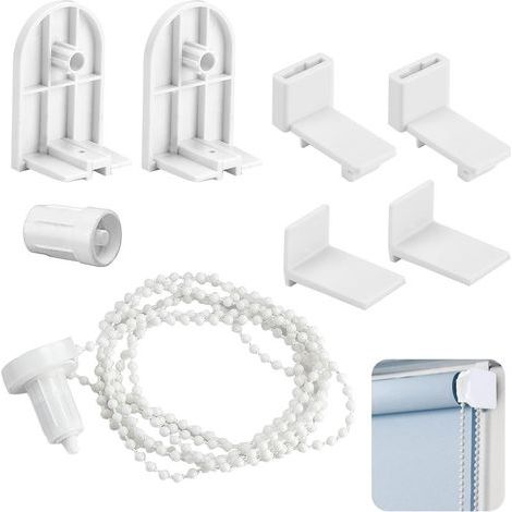 Set mit 8 universellen Bedienknöpfen für Rollos, 17-mm-Schwenkhebel, universelle Kunststoff-Zugköpfe (1/5)