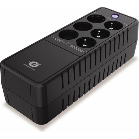 Conceptronic ZEUS09E alimentation d'énergie non interruptible Veille 0,85 kVA 490 W 6 sortie(s) CA