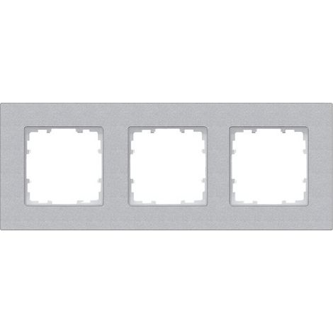 Cornice 3 elementi 232x90mm in alluminio metallizzato Siemens Delta MIRO 5TG11131
