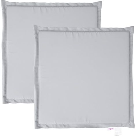 Maison Exclusive - Imbottitura per Seduta Giardino 2pz Grigio Chiaro 45x45x2 cm