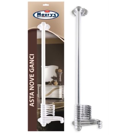 MAURY'S ASTA A MURO CON 9 GANCI 50 CM (1/2)