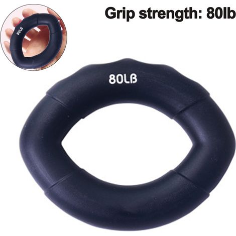 Grip Strength Trainer - Silicone Hand Exerciser - For Adult Elderly Child Physiotherapy And Fitness Training - Set Of 3 (1/5)