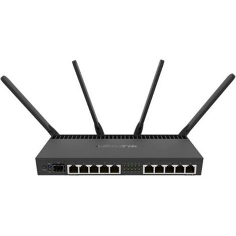 SWITCH MIKROTIK RB4011iGS+5HacQ2HnD-IN 10PTOS GIGABIT NEGRO RB4011iGS+5HacQ2HnD- (1/4)