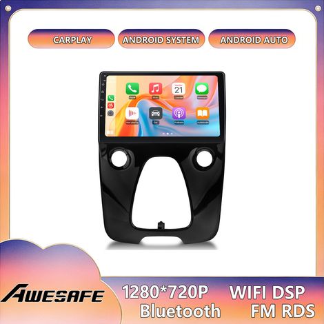 AWESAFE 4G Autoradio Android 13 4GB+64GB für Toyota Aygo/Citroën C1/Peugeot 108 (2015–2020) 10'' Touchscreen CarPlay Android Auto (1/5)