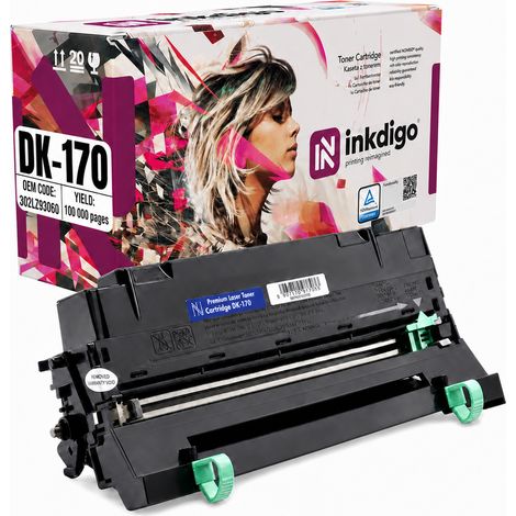 Tamburo Inkdigo DK170 compatibile con Kyocera ecosys P2135d P2135dn FS-1320D, certificato TÜV. (1/5)