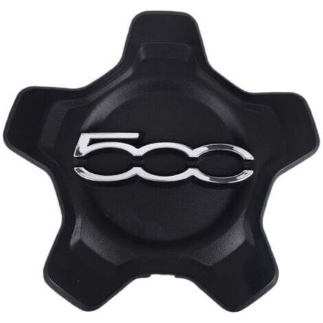 Couvercle de Capuchon Centre Roue Voiture pour 500X 2016-2022 6AN68LXHAA Cache-PoussièRe Accessoires Noir (1/4)