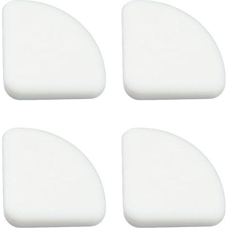 [Paquete de 36] Protectores de esquina para bebés con bordes finos, ideales para muebles, mesas, ventanas, camas, etc. (Blanco) - Protector de escritorio (1/4)
