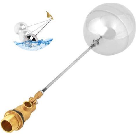 Robinet à flotteur DN20, G3/4 "Boule de flottement de robinet flottant de capteur d'eau à filetage mâle flotte valve+robinet flotteur piscine robinet flotteur piscine robinet flotteur piscine robinet