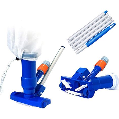 Tête d'aspirateur de piscine avec brosse, aspirateur de piscine avec rallonge, outils de nettoyage et de récurage pour piscine (1/5)