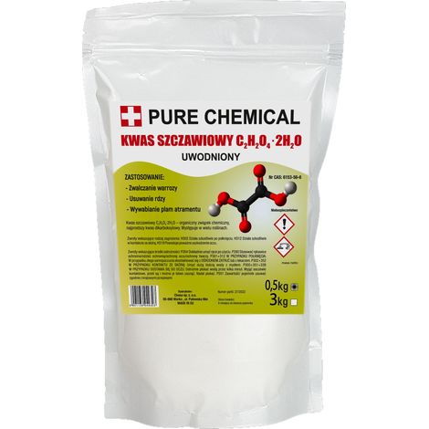 Acide oxalique - 0,5 kg - Cristaux - Détartrant - Pur et efficace