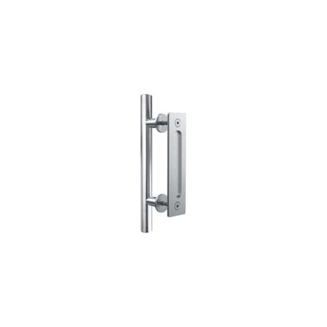 Poignee Porte Coulissante Poignee de Porte Acier inoxydable Double face Poigné, Argent 24cm (1/5)