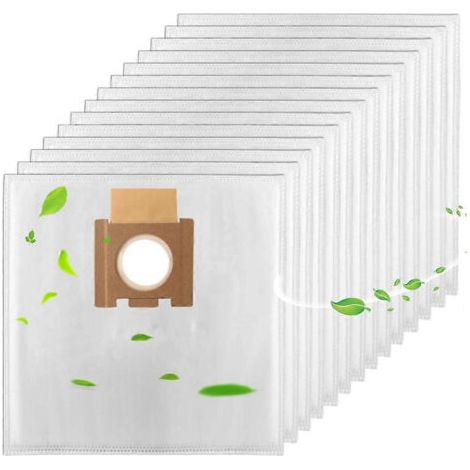 Lot de 14 sacs pour aspirateur Hoover H81/H81 Pure Epa/Telios Extra, sacs à poussière non tissés grande capacité (1/5)
