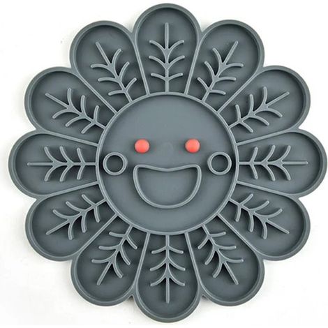 Jeu d'alimentation ludique et anti-glouton pour chat et chien - Gamelle anti-glouton, tapis à lécher et gamelle lente - Un moyen sain et amusant de nourrir vos animaux et de réduire leur tendance à av (1/2)
