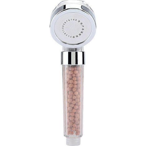 Pommeau de douche à main à haut débit, filtre à double étage, élimine le calcaire et le chlore (Jasmin) (1/5)