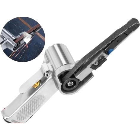 Pneumatischer Bandschleifer, Stahlmaterial, Länge 280mm, Bandgröße 10 330mm, Leerlaufdrehzahl 16000 U/min, Arbeitsdruck 90psi (1/5)