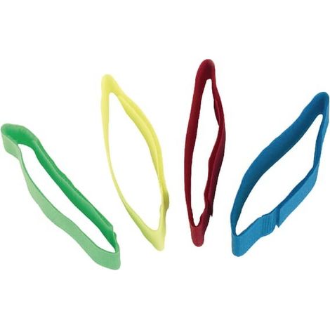 Lot 10 Bracelets Ruban Auto-agrippant Fluo Assortis 36cm
