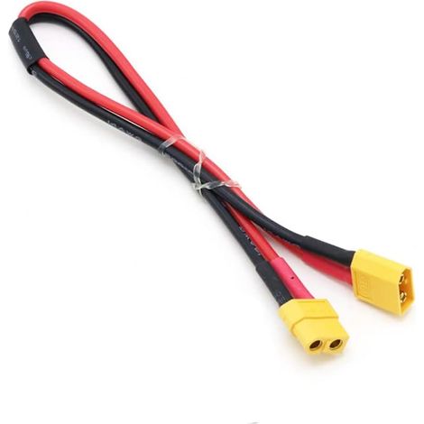 Câble Extension XT60 - 2 Pièces - Fil Silicone 12AWG - Connecteur Mâle Vers Femelle - Pour Batterie RC Lipo - 50CM (1/2)