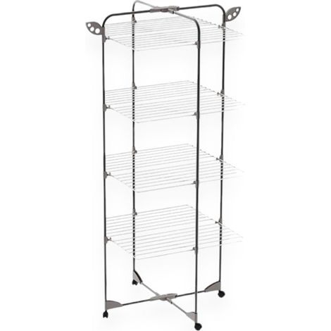 Tendedero de baño con ruedas 68x68xH155 cm