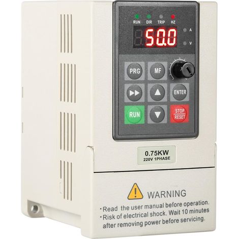 Transformer 220v 380v Frequency Inverter Frequency Converter 220v Input Single Phase 380v Output Three Phase for 0.75KW Spindle Motor CNC Speed Control