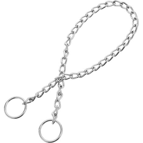 Collar de cadena cromado para mascotas, ideal para decoración. Cadena ligera para perros pequeños. (1/5)