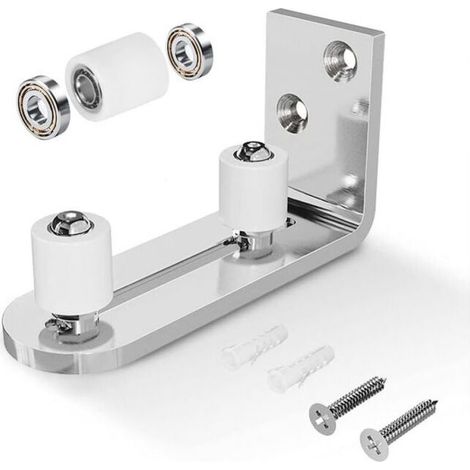 Silver Adjustable Floor Guide Wall/Door Bottom Guide For Sliding Wood Door