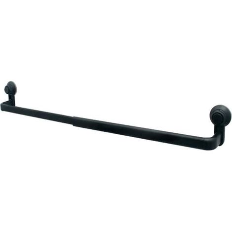 Porte-serviettes rétractable à ventouse, barre de fixati 80 cm (blanc) (1/5)