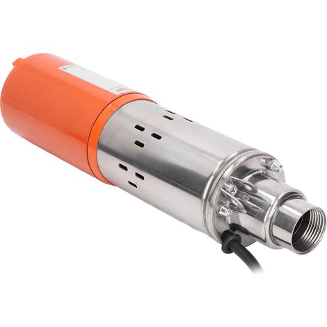 Pompe immergée solaire 24V pour puits profond, moteur en cuivre, ensemble en acier inoxydable, kit complet (1/5)