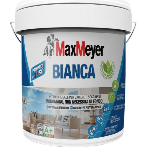 Peinture Lessivable Max Meyer 14 L Blanche Monocouche Velours Cat�gorie A+