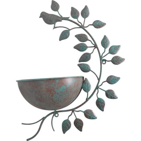 Garden Planter - Metal - L10 x W32 x H42 cm - Green
