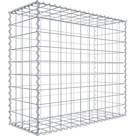 Gabiondeco - Gabion 100 cm x 90 cm x 40 cm (L x H x P). mailles 10 x 10 cm. Spirale - Made in Germany (1/5)