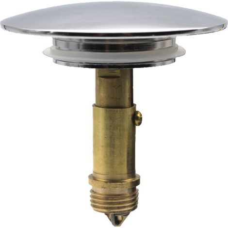 Bouchon de vidange pour évier de salle de bain, 69 mm Push Pop-Up Click Clack Stopper, jeu de boulons à fente en laiton (1/5)