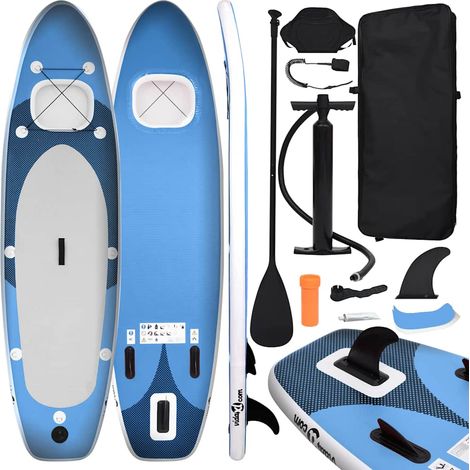 Teenpull – SUP-Board-Set Aufblasbar Marineblau 330x76x10 cm (1/5)