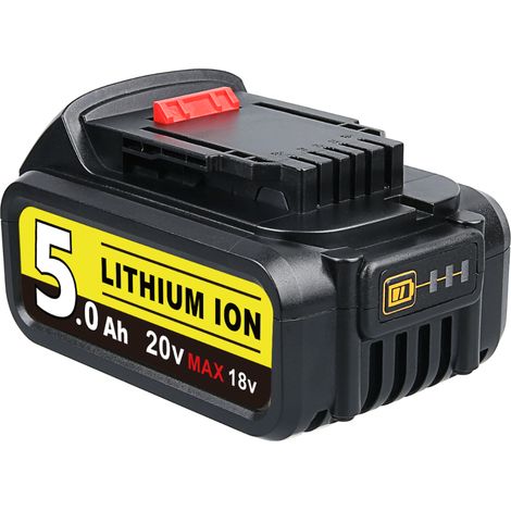5.0Ah pour Dewalt 18V/20V DCB184-XJ batterie pour Dewalt DCB184 DCB182 DCB182-XJ DCB200 DCB180 DCB181 18V Lithium-ion outils électriques batterie (1/4)