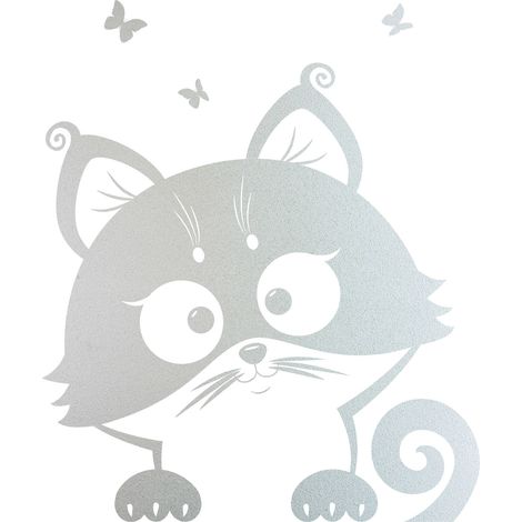 Stickers Dépoli - Chat - 17x20 cm (1/3)