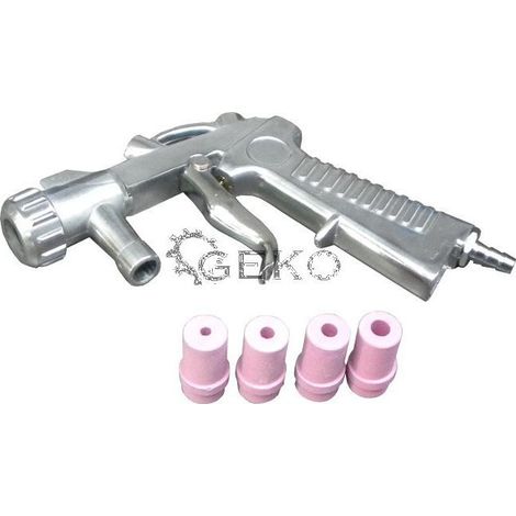 Geko Pistola per sabbiatura moderna argento alluminio