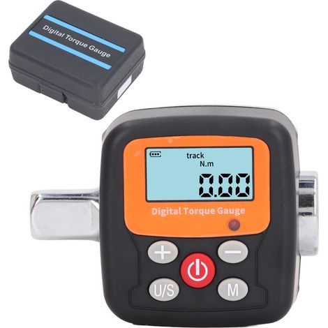 Hochpräzises digitales Drehmomentmessgerät mit 1/2"-Anschluss und 6-200 N·m Drehmomentadapter, ausgestattet mit akustischen und optischen Alarmen. (1/5)
