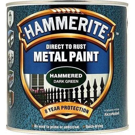 Vernice metallo Hammerite Verde profondo 750 ml finitura martellata