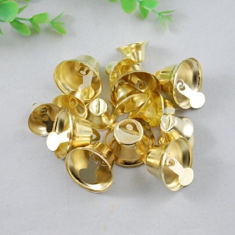 Petites clochettes, lot de 20 clochettes vintage pour décorations de mariage et de fêtes, clochettes de Noël pour sapin, clochettes en métal pour porte-clés, à faire soi-même (1/3)