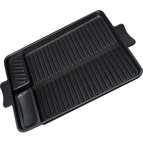 Plaque de Cuisson Rectangulaire pour Barbecue Légère et Résistante Chaleur (1/5)