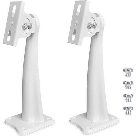 2 supports de montage pour support mural et plafond extérieur 360° blanc caméra CCTV universelle (1/5)