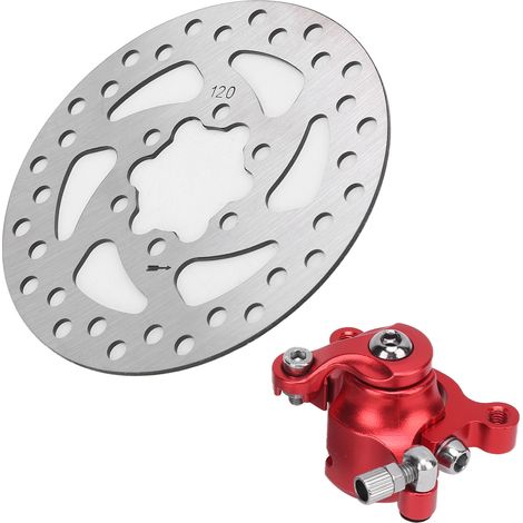 Disque de frein de 4,7 pouces avec étrier rouge, remplacement pour mini-moto arrière MBX10 MBX11 47cc 49cc. (1/5)