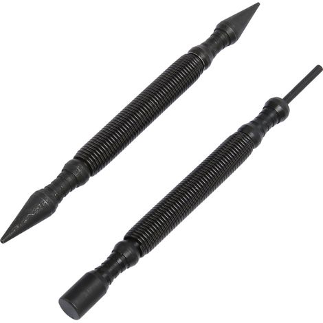 Cloueuse à double extrémité de 1/16 pouce, poinçon central de 1/32 pouce, poinçon à ressort sans marteau de force d'impact de 3500 PSI, convient pour le bois, le métal et le verre. (1/5)