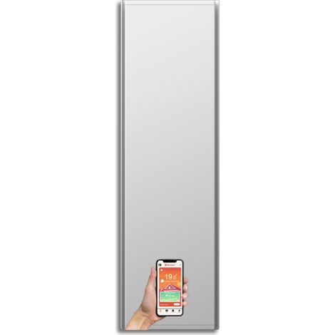 Radiateur électrique vertical à faible consommation 1500W – Technologie Dual-Therm avec Wi-Fi – 2 barres porte-serviettes – Protection IP24 – Radialight (1/5)